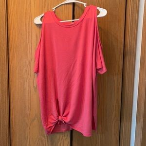 Cute cold shoulder top